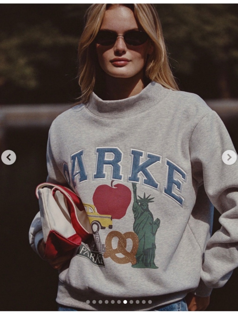 PARKE NYC women’s Multi Mockneck sweatshirt